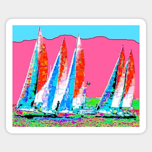 Sailboats Sticker